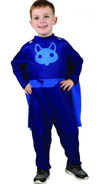 Blue Hero Costume (Jumpsuit, Cape) - Toddler (92-104CM) | 092514 - Toys & Games - Lebanon