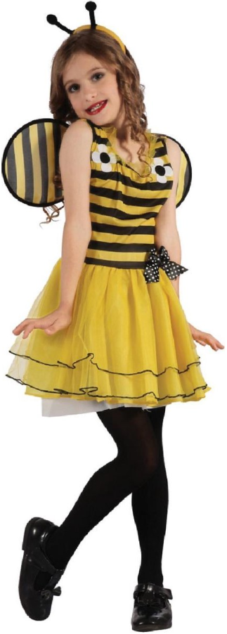 Bee Costume (Dress, Wings, Headpiece, Bow) - Medium Size (120-130 cm) | 091021 - Toys & Games - Lebanon