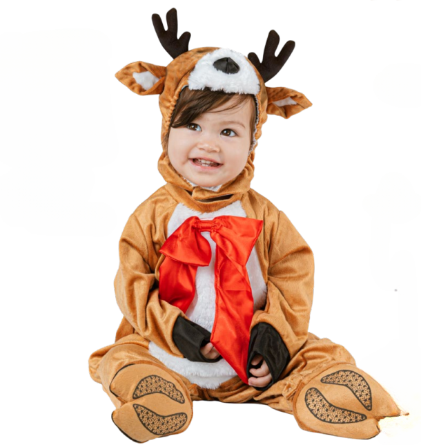 Little Deer Costume (Jumpsuit, Hood, Boots) - Toddler (92-104CM) | 092809 - Toys & Games - Lebanon