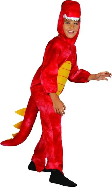  Red Dinosaur Costume - Small Size (110-120 cm) | 091314 - Toys & Games - Lebanon