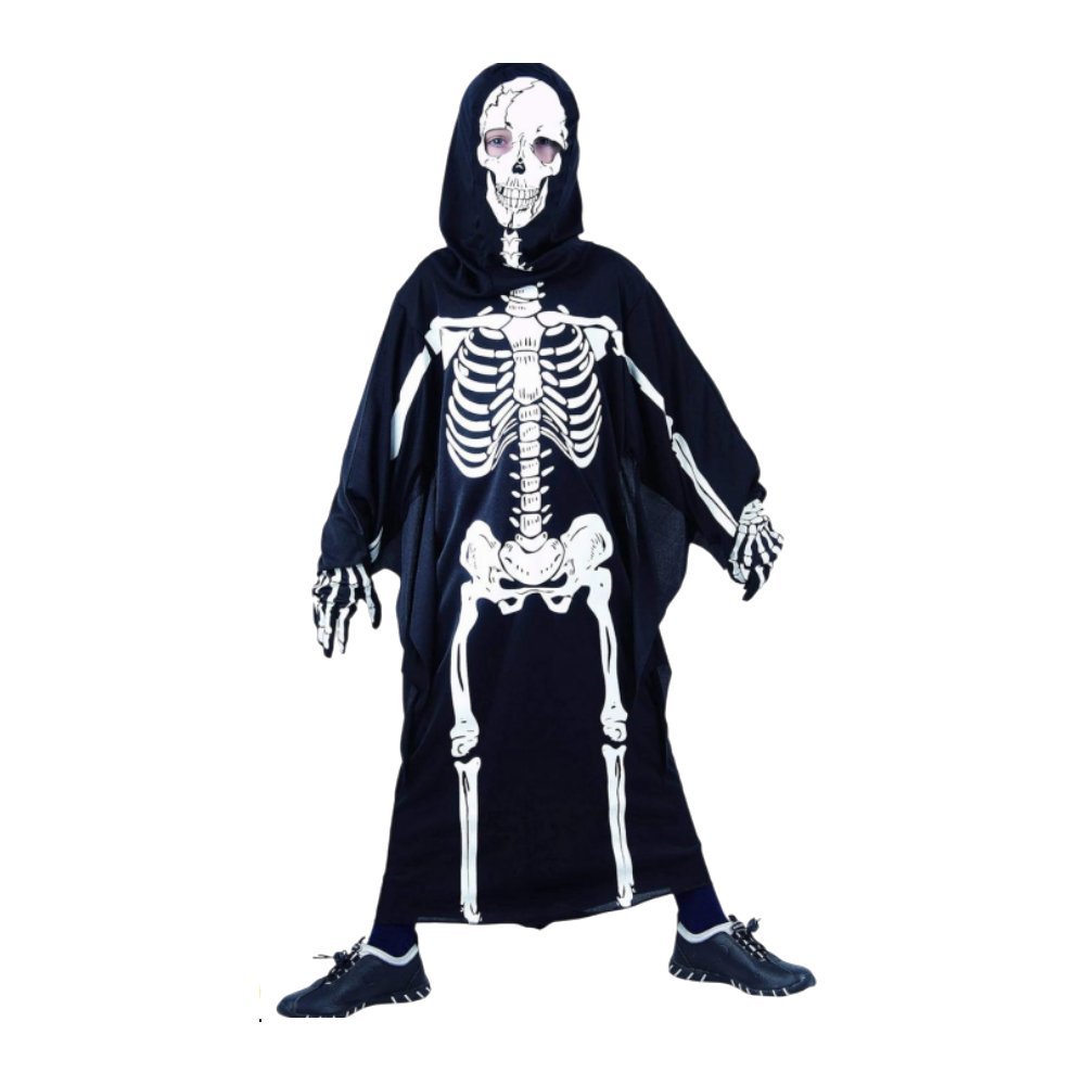 Skeleton Children's Robe & Hood Costume | 087526 - Toys & Games - Lebanon