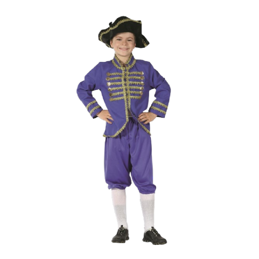 Napoleon Costume for Boys (Jacket, Trousers, Hat) - Medium Size (120-130cm) | 098665 - Toys & Games - Lebanon