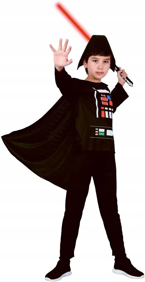 Black Knight Costume (Shirt, Pants, Cape, Headpiece) - Medium Size (120–130 cm) | 091418 - Toys & Games - Lebanon