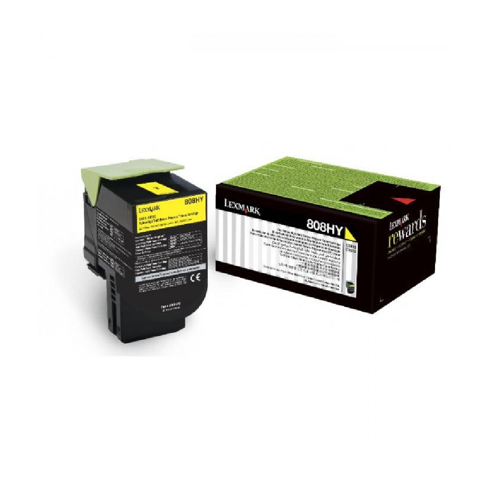 Lexmark Lexmark CX410 High Yield Original Toner - Yellow | 80C8HY0 - Printers & Ink - Lebanon