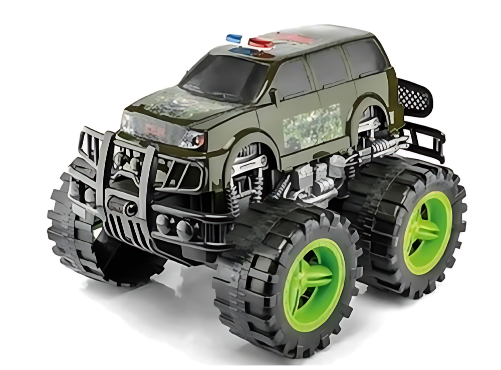 Jumbo Monster Truck - Army 4x4 Edition, Green | CLK-304 - Toys & Games - Lebanon
