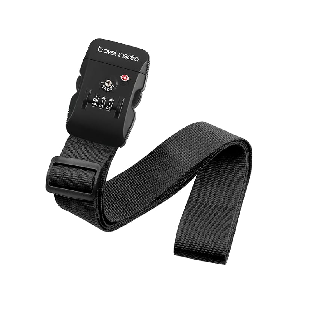 TSA Customs Combination Lock Luggage Strap - Black | TR-004 - Sports & Outdoors - Lebanon