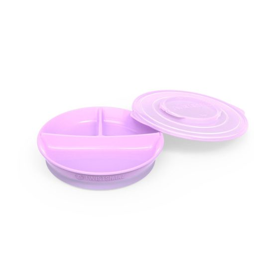 Twistshake Twistshake Divided Plate 6+m Pastel Purple | 78172 - Home & Kitchen - Lebanon