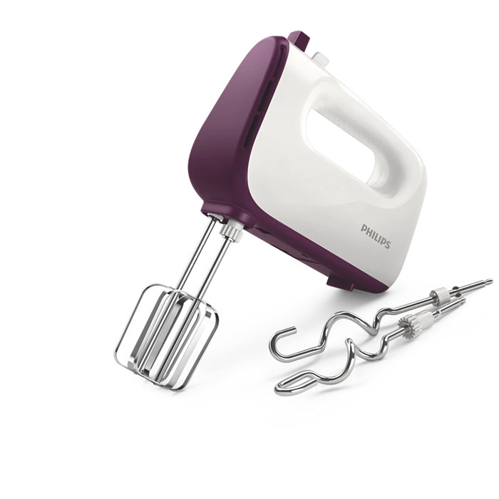 Philips Philips Hand Mixer – 450W, 5 Speeds + Turbo, White | HR3740/10 - Home & Kitchen - Lebanon