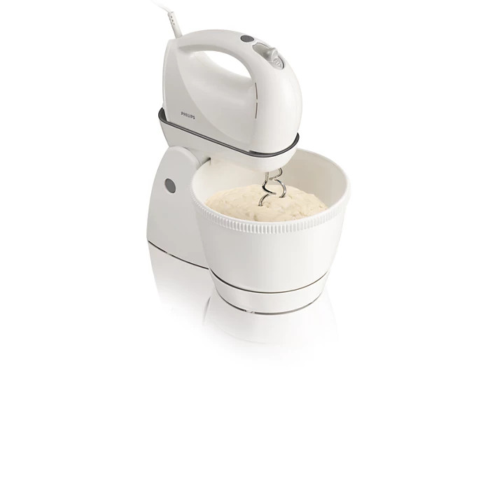 Philips Philips Stand Mixer - 400W, 3 Speeds + Turbo, White | HR1565 - Home & Kitchen - Lebanon