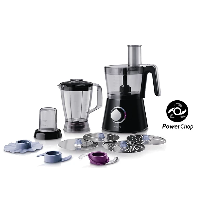 Philips Philips 3-in-1 Food Processor Black 750 W | HR7762 - Computers & Tech - Lebanon