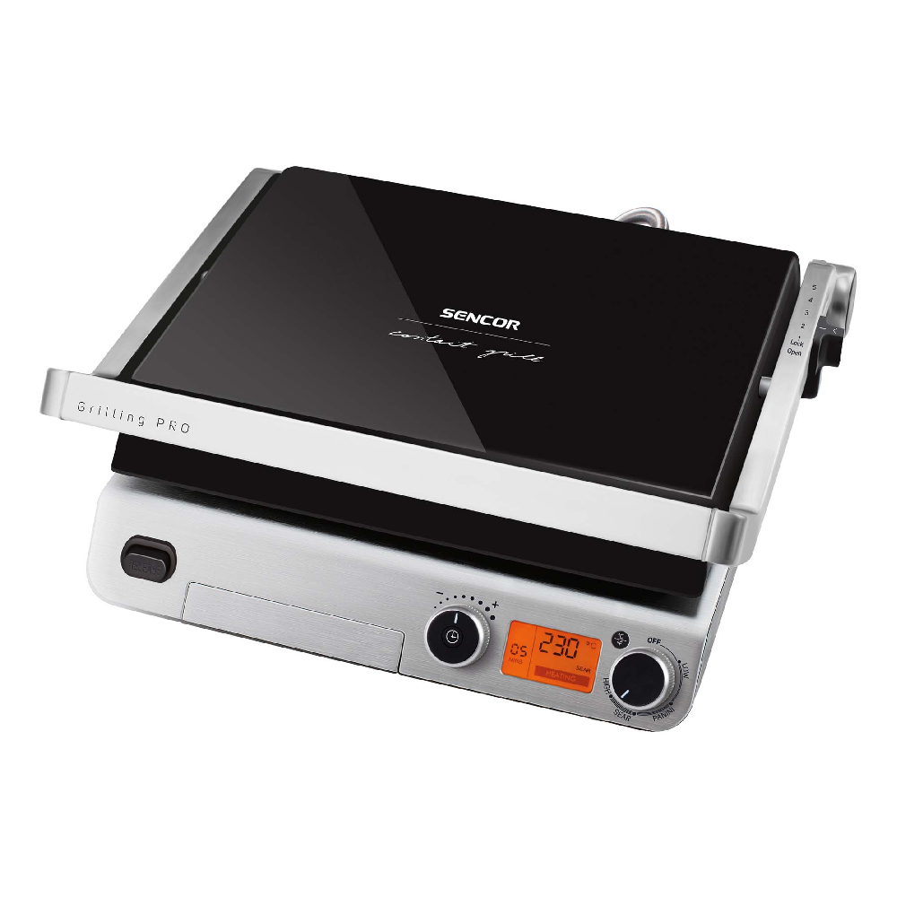 Sencor Sencor Glass Design Electric Grill - 2000W | SBG6650BK - Home & Kitchen - Lebanon