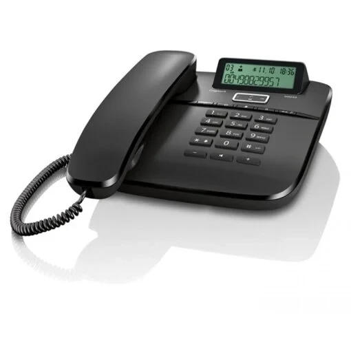 Gigaset Gigaset DA610 Corded Phone with Digital Display - Black | DA610B - Phones & Wearables - Lebanon