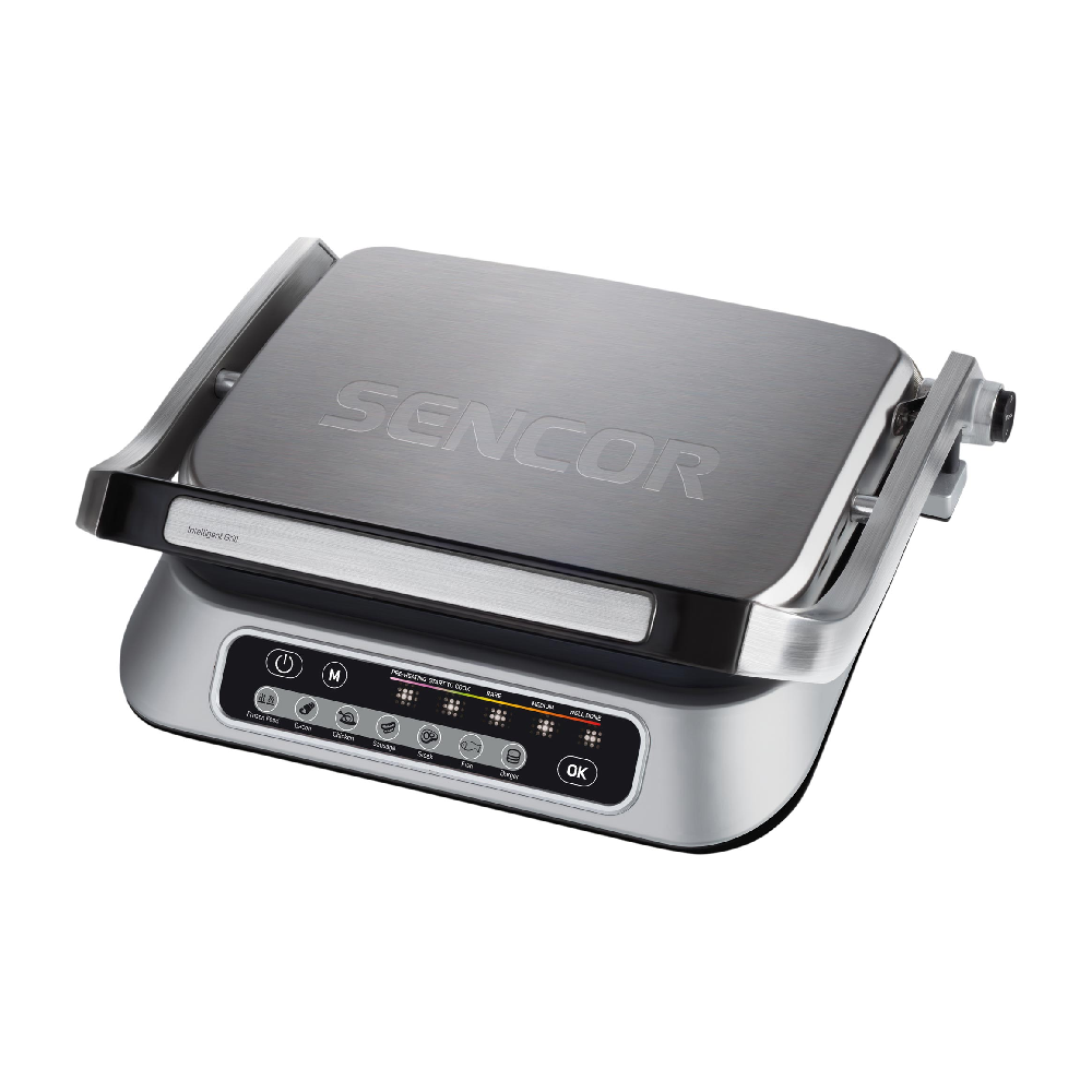 Sencor Sencor Smart Sensor Electric Grill with 7 Programs - 2100W | SBG6030SS - Home & Kitchen - Lebanon