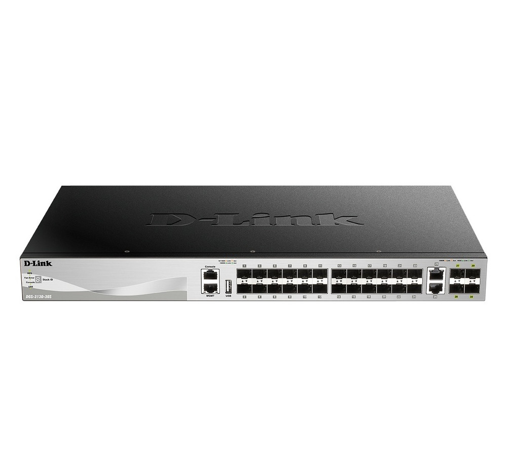 D-Link DLink L3 Fiber Managed Switch 30 Port 24 SFP 2 Port 10Ge 4 SFP+ | DGS-3130-30S - Networking - Lebanon