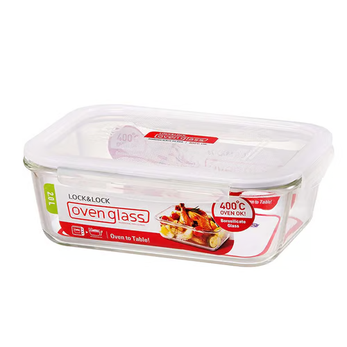 LocknLock LocknLock Ovenglass Euro Rectangular 2.0L | LLG455 - Home & Kitchen - Lebanon