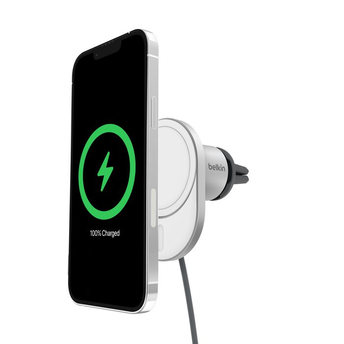 Belkin Belkin Wireless Car Charger with Official MagSafe Charging 15W – Gray | WIC008BTGR - Phones & Wearables - Lebanon