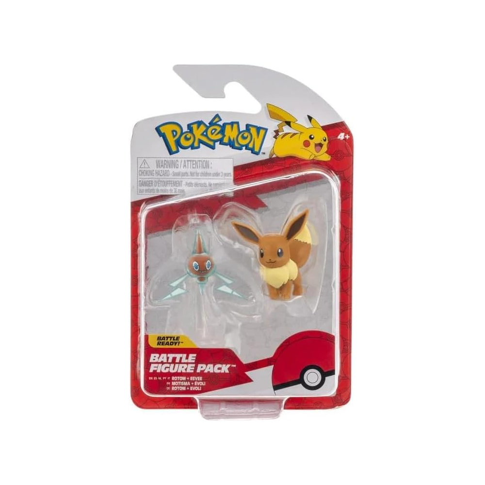 Pokemon Pokemon 5cm Battle Figure- Evoli & Rotom | PW3567 - Toys & Games - Lebanon