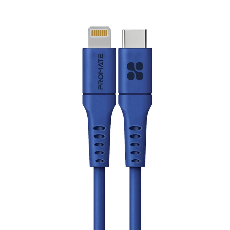 Promate Promate 20W Power Delivery Fast Charging Lightning Cable - Blue | POWERLINK-300.BLUE - Computers & Tech - Lebanon