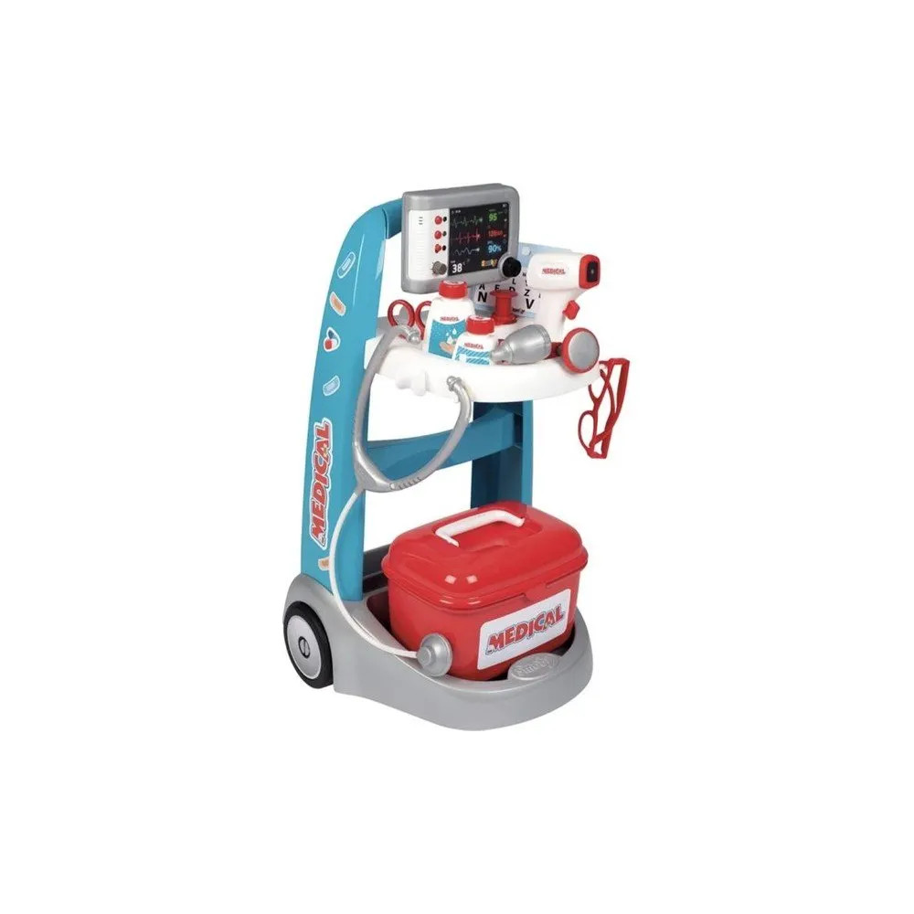 Smoby Smoby Medical Electronic Trolley with Accessories | 340207 - Toys & Games - Lebanon