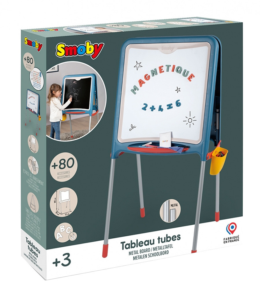 Smoby Smoby 2-Sided Metal Easel with Accessories | 410308 - Toys & Games - Lebanon