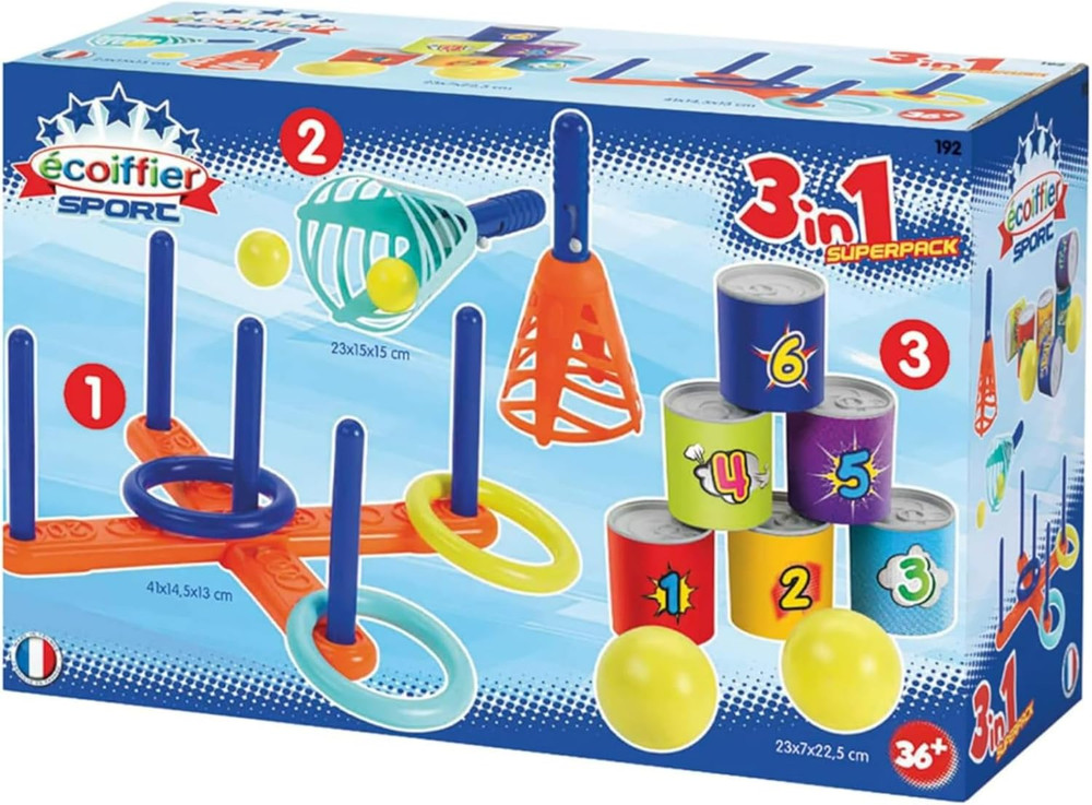 Ecoiffier Ecoiffier Sport 3-in-1 Superpack | 000192 - Toys & Games - Lebanon