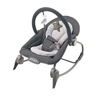 Baby Rocker Chair with Music & Soft Toys - Dark Grey | 27267 - Toys & Games - Lebanon