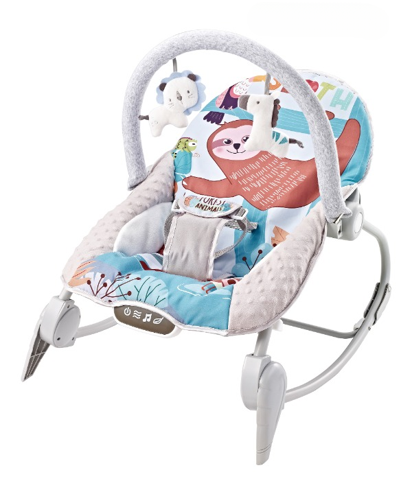 Baby Rocker Chair with Music & Soft Toys - Sloth & Friends Theme | 27271 - Home & Kitchen - Lebanon