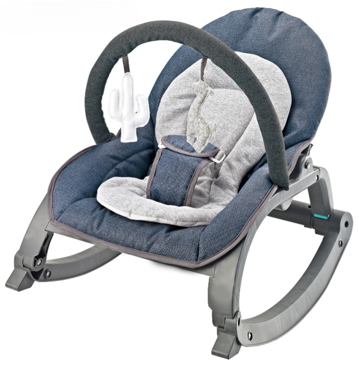Baby Rocker Chair with Adjustable Recline & Plush Toys - Blue | 27273 - Toys & Games - Lebanon