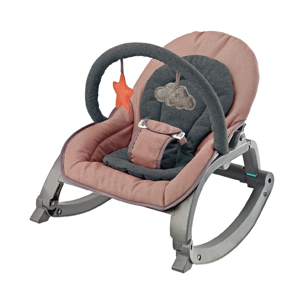 Baby Rocker Chair with Adjustable Recline & Plush Toys - Pink | 27274 - Toys & Games - Lebanon