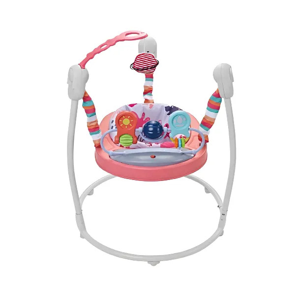 Baby Activity Jumper with Hanging Toy & Music - Pink | 27280 - Toys & Games - Lebanon