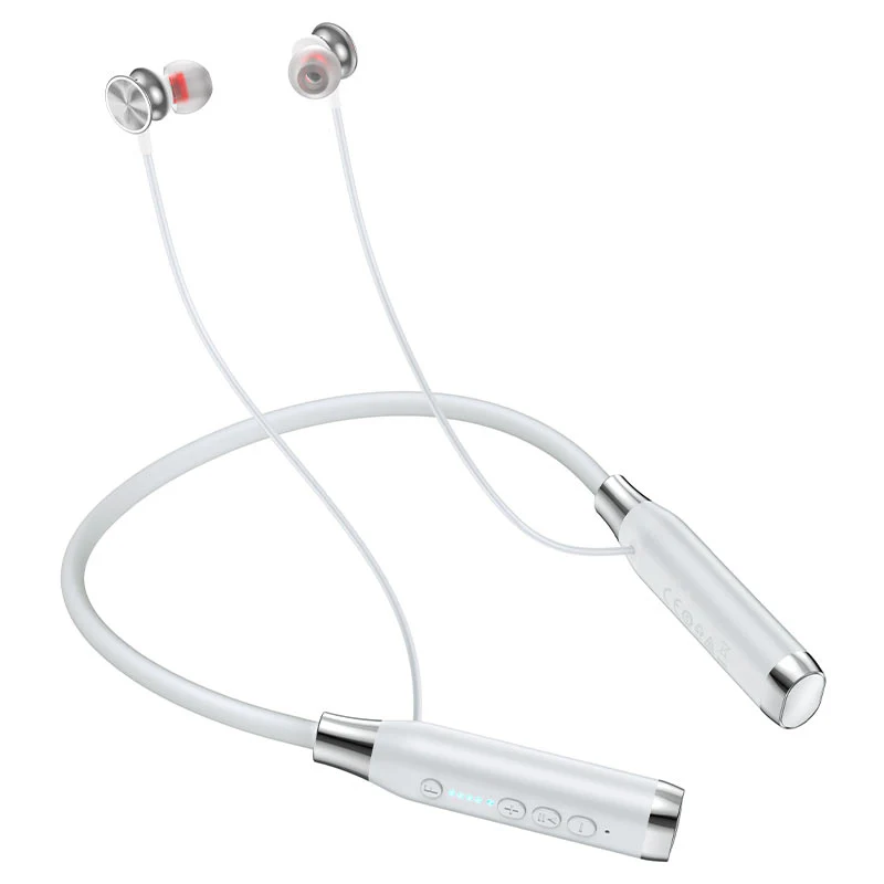 Hoco Hoco ES62 Neck-Mounted Bluetooth Earphones - Light Grey | ES62 - Computers & Tech - Lebanon