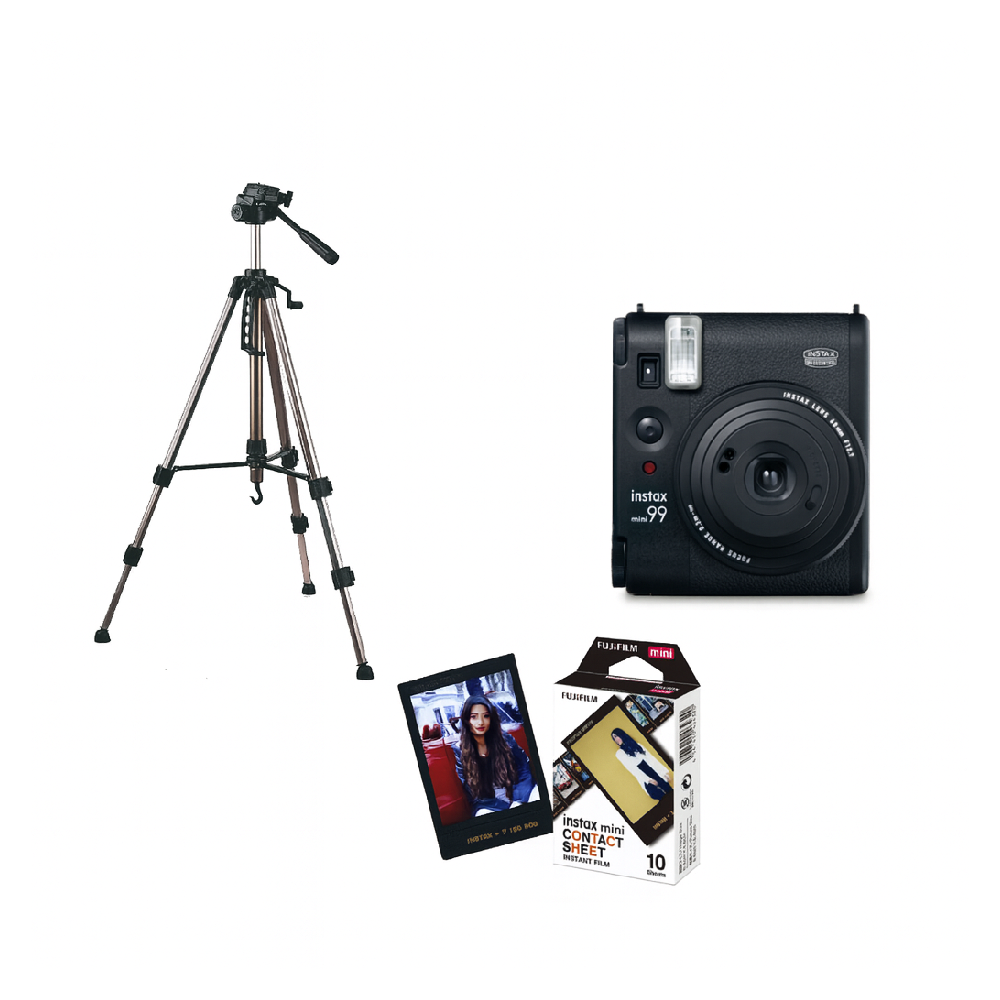 Fujifilm Fujifilm Instax Mini 99 Instant Film Camera Bundle with Free Instax Mini Film and Falcon Tripod SL2400 | FUJLSMINI99 - TV, Cameras & Photography - Lebanon