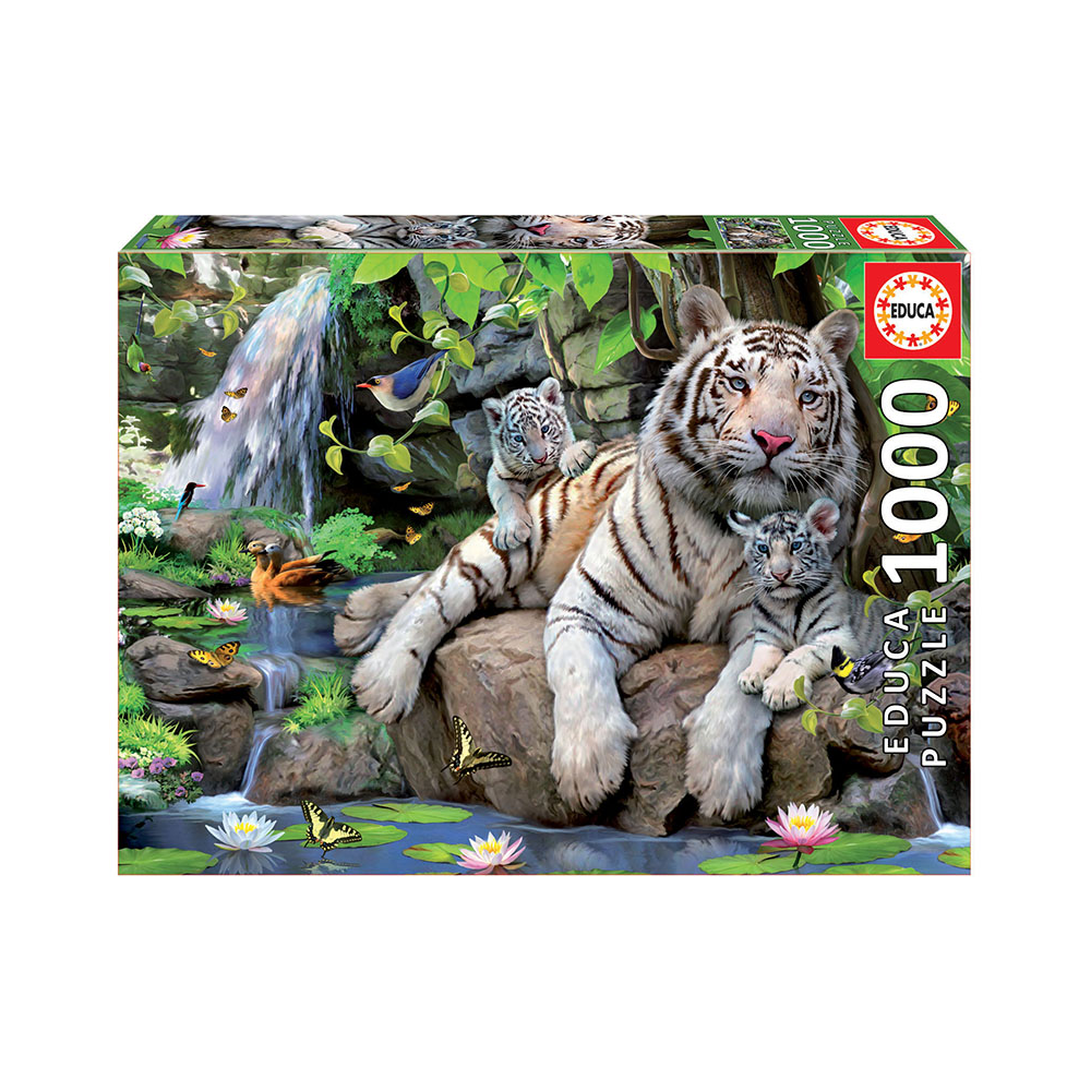 Educa Educa White Tigers Puzzle – 1000 Pieces | 14808 - Toys & Games - Lebanon