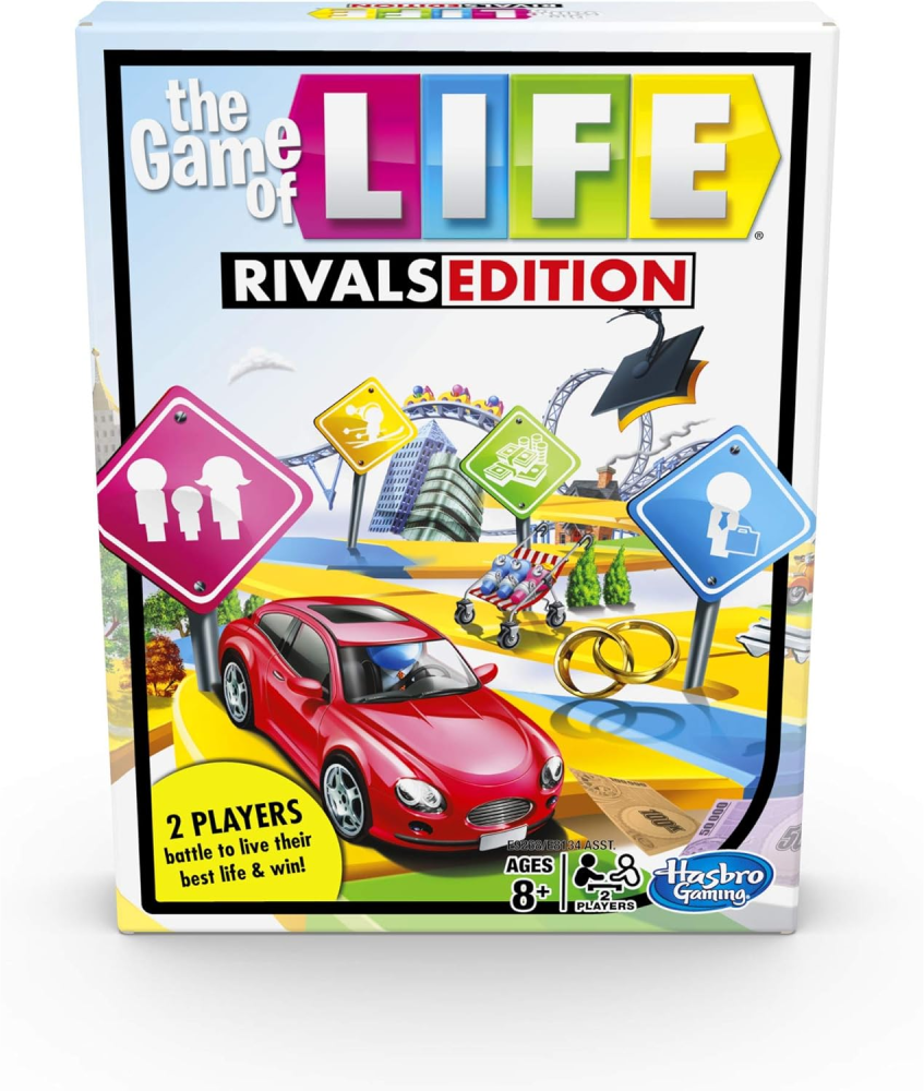 Hasbro - The Game of Life Rivals Edition Board Game | HBGME9268E