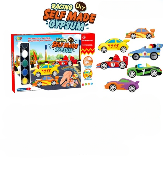 DIY Racing Car Self-Made Gypsum Craft Set | 1118O+ - Toys & Games - Lebanon