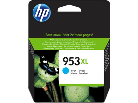 HP HP 953XL High Yield Cyan Original Ink Cartridge (F6U16AE) - Printers & Ink - Lebanon