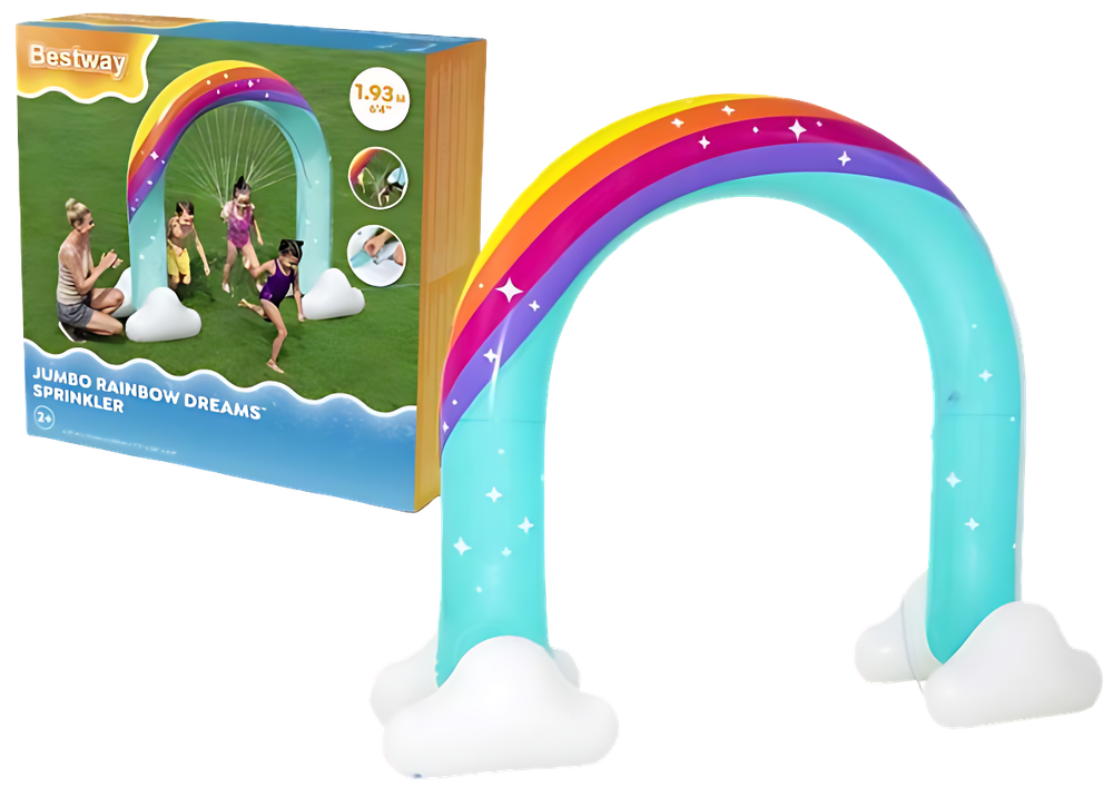 Bestway Bestway Inflatable Rainbow Arch Sprinkler for Kids | P-52732 - Sports & Outdoors - Lebanon