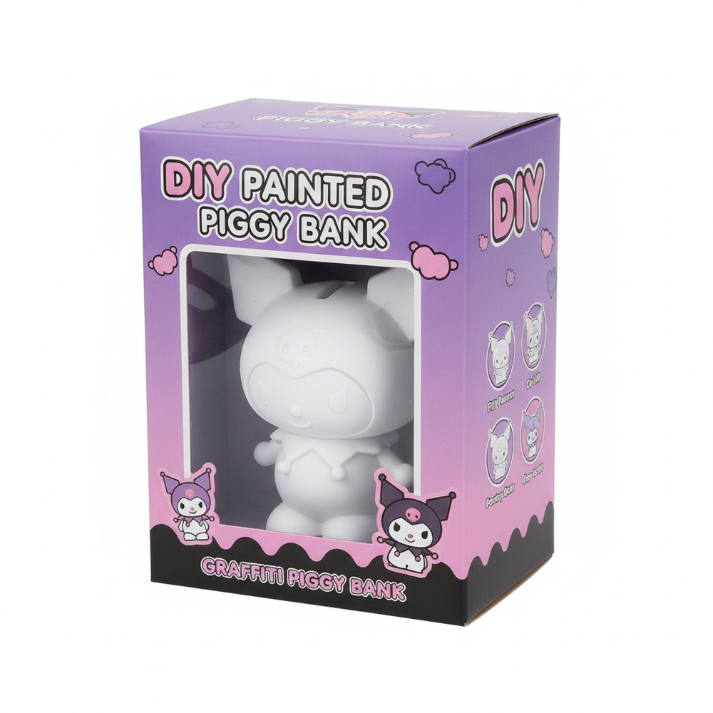 DIY Painted Kuromi Piggy Bank Kit | FD888-56 - Toys & Games - Lebanon