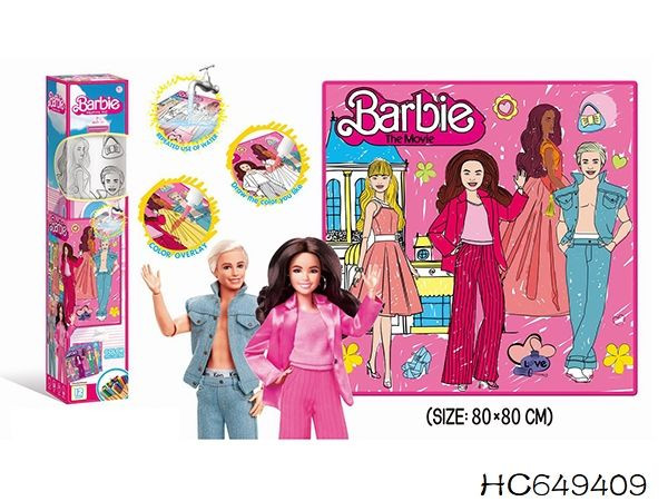 Barbie Barbie Drawing Mat with Color Overlays | Z185-8F - Toys & Games - Lebanon