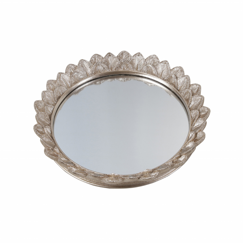 Karaca Karaca Home Rosa Decorative Tray 23cm | 153.09.01.6458 - Home & Kitchen - Lebanon