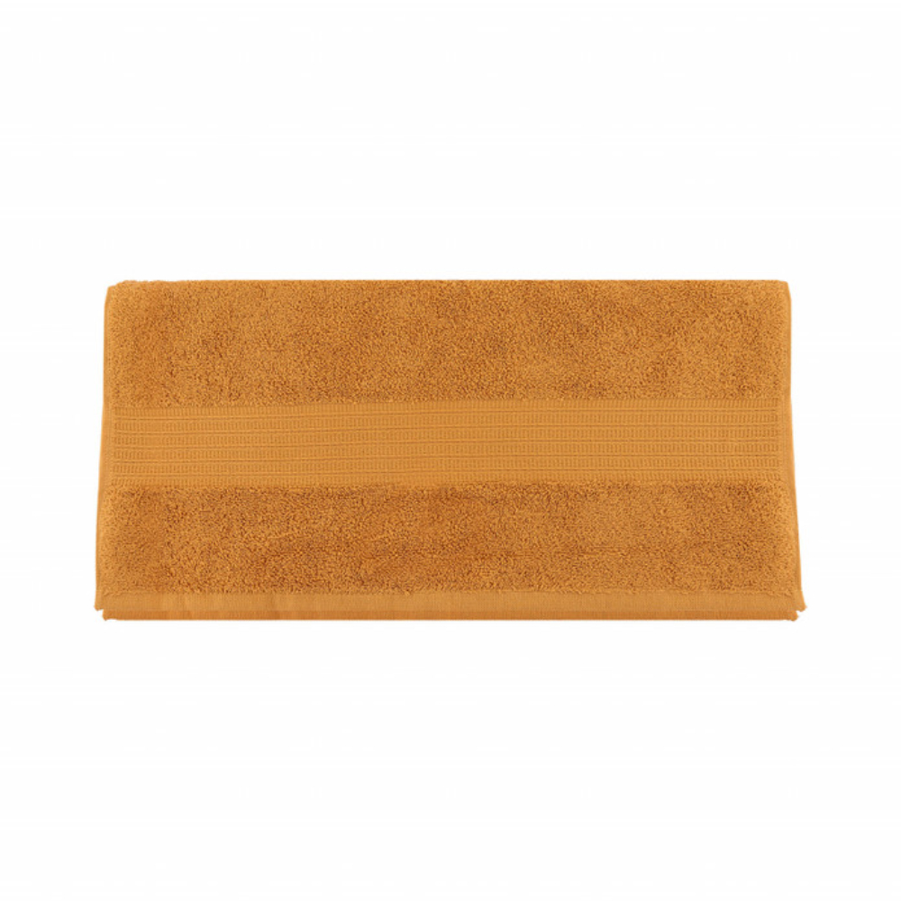 Karaca Karaca Back To Basic L. Mustard 50x90cm Towel | 200.18.01.0956 - Home & Kitchen - Lebanon