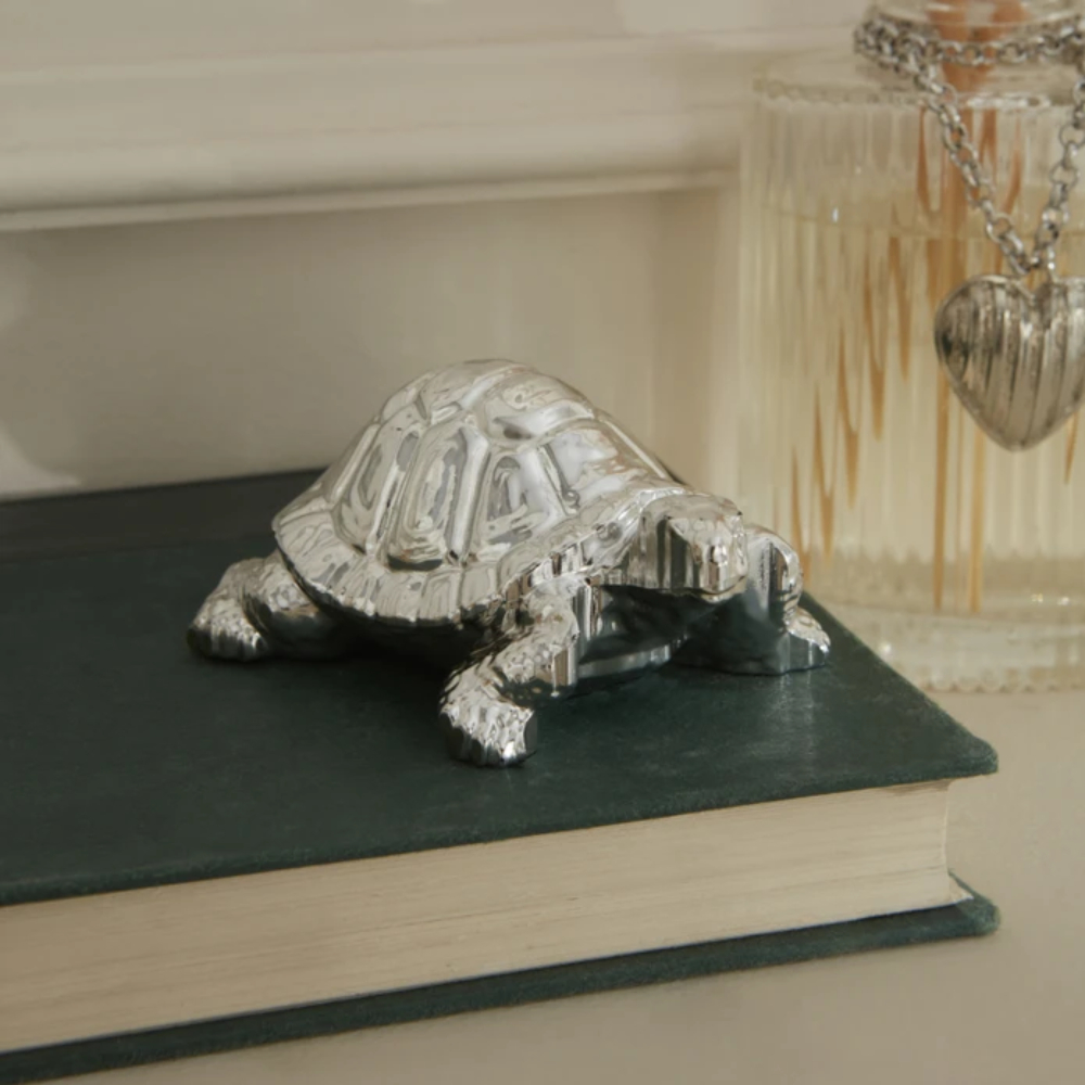 Karaca Karaca Home Tiny Turtle Decorative Object [Silver] | 8680214382639 - Home & Kitchen - Lebanon