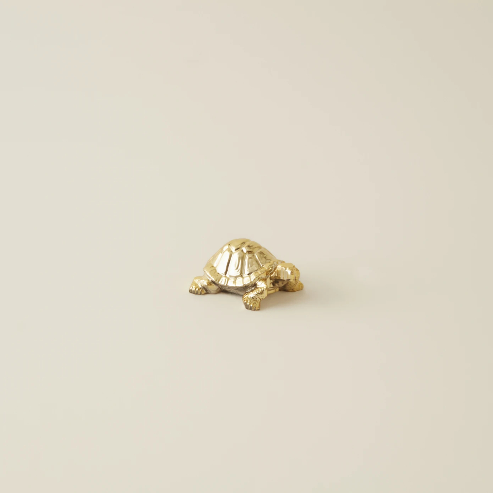 Karaca Karaca Home Tiny Turtle Decorative Object [Gold] | 8680214382622 - Home & Kitchen - Lebanon
