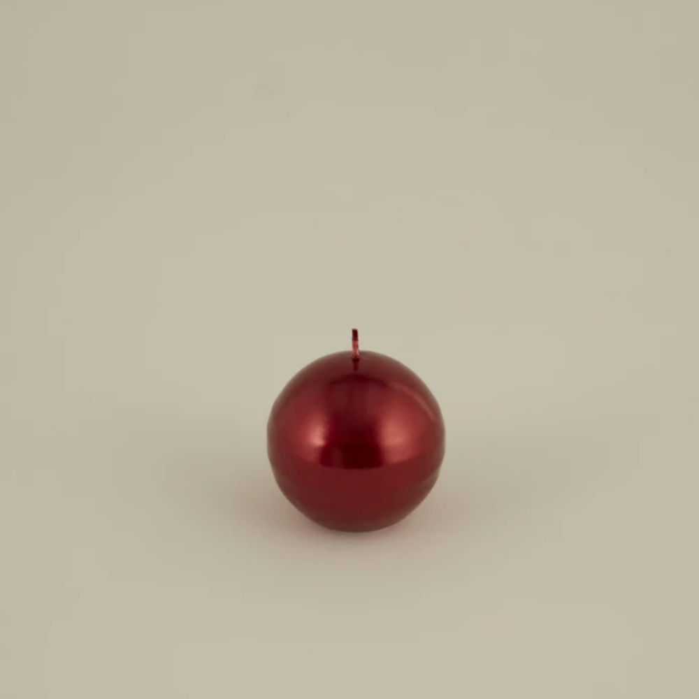Karaca Karaca Home Ball Candle 7cm [Red] | 8680214388532 - Home & Kitchen - Lebanon