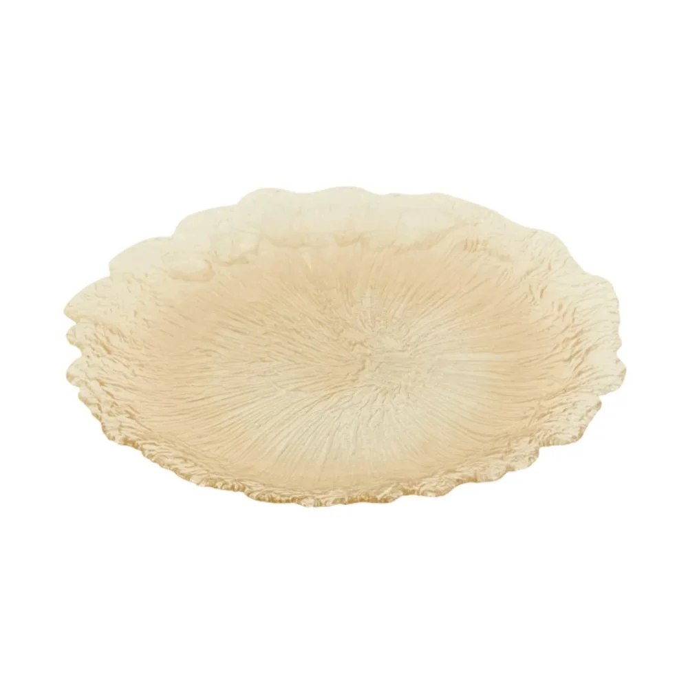 Karaca Karaca Home Gemma Decorative Plate [Amber] | 8680214386736 - Home & Kitchen - Lebanon