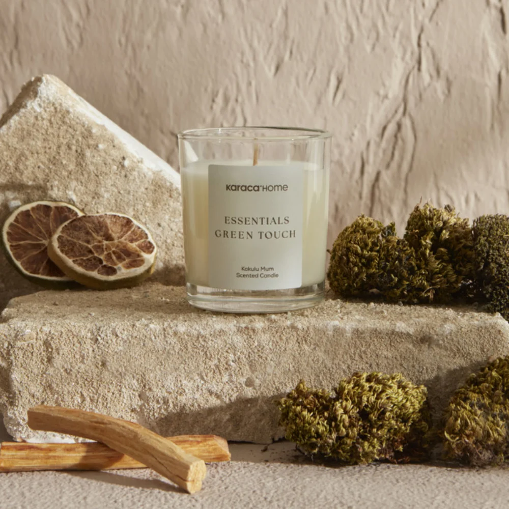 Karaca Karaca Home Essentials [Green] Touch Scented Candle | 8680214361108 - Home & Kitchen - Lebanon