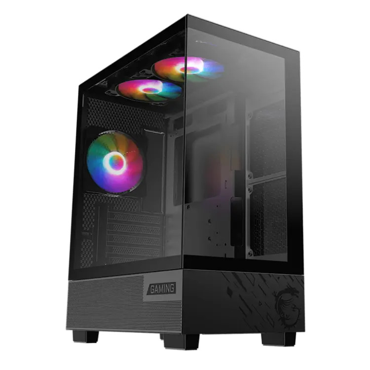 MSI MSI PAG PANO M110A BLACK MATX 3PCS AUTO RGB FAN | 306-7G12M02-HH9 - Home & Kitchen - Lebanon