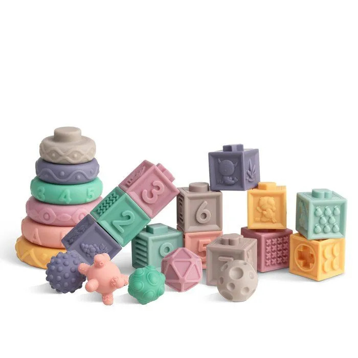 The Multivariant Soft Rubber Blocks Set - 27 Pieces | 1108 - Toys & Games - Lebanon