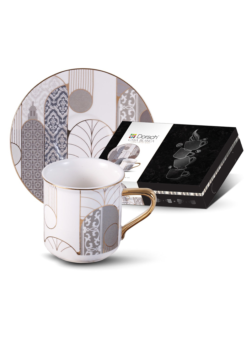 Dorsch Dorsch Casa Blanca 12 Pieces Coffee Cups Set | DH-09300 - Home & Kitchen - Lebanon