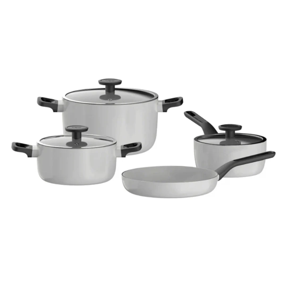 Berghoff Berghoff Leo Glints 7 pcs Ceramic Nonstick Cookware Set, Spirit | 3950615085 - Home & Kitchen - Lebanon